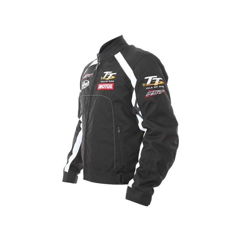 Мотокуртка текстильна RST IOM TT TEAM TT 1669, BLK/WHI (60)