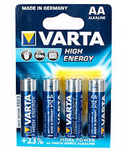 Батарейка Varta High Energy AA R6 Алкалінові за 1 батарейку