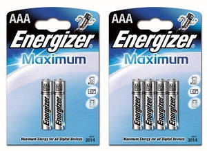 Батарейка Energizer Maximum ААА R3 за одну батарейку