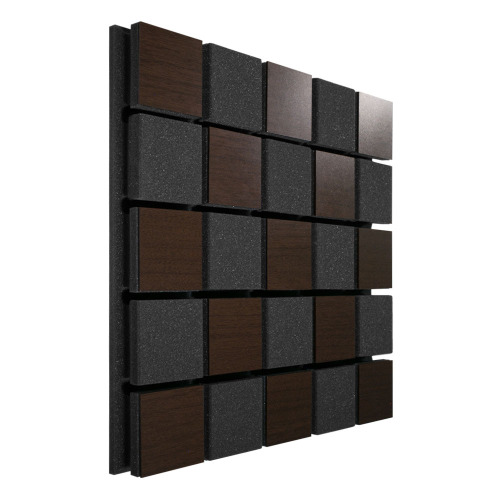 Акустична панель Ecosound Tetras Acoustic Wood Brown 50х50см 53мм колір коричневий