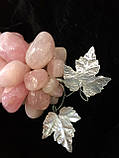Декоративний Виноград з натурального каменю 8 см.. Рожевий кварц (S), фото 4