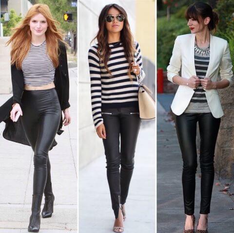 шкіряні жіночі з чим носити фото