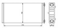 Радиатор печки DAF XF 95, CF 95, NRF 54254