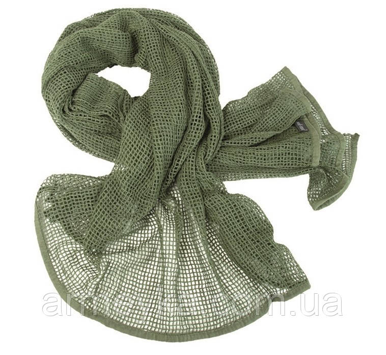 Маскувальний шарф-сітка 190*90 cm. у забарвленні olive. Mil-Tec, Німеччина.