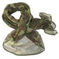 Маскировочный шарф-сетка 190*90 cm. в расцветке Woodland. Mil-tec, Германия.