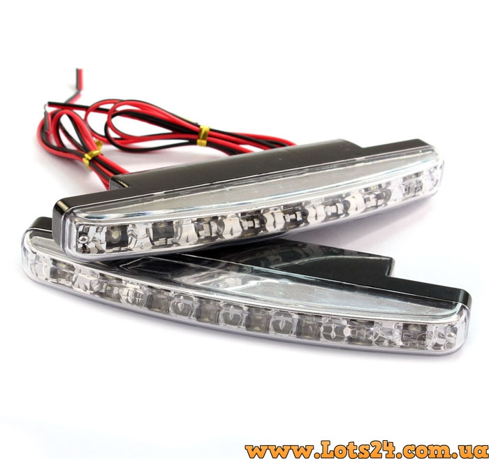 2шт Дневные Ходовые Огни 8 LED DRL светодиодные ДХО фонарь - фото 3 - id-p530633491