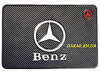 Mercedes Антискользящий силиконовый коврик на торпедо с логотипом v2 Мерседес