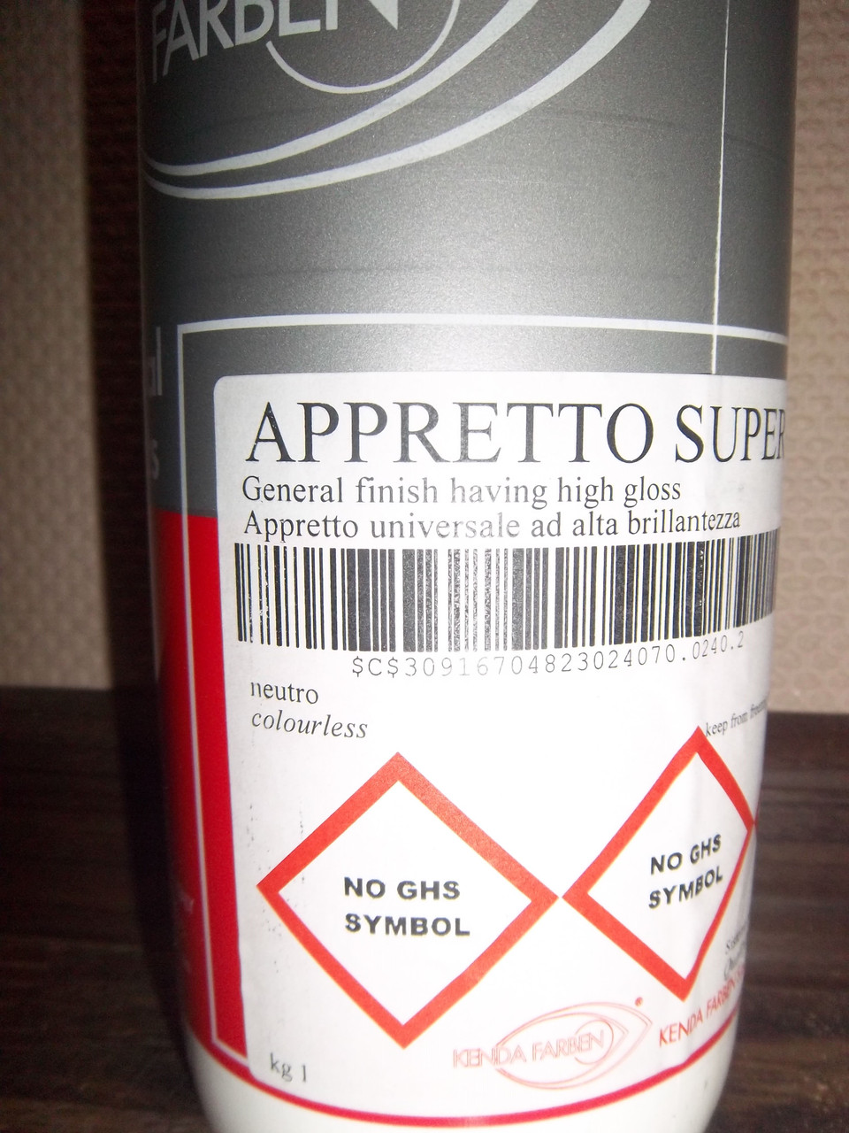 APRETTO SUPER 1L Безбарвний