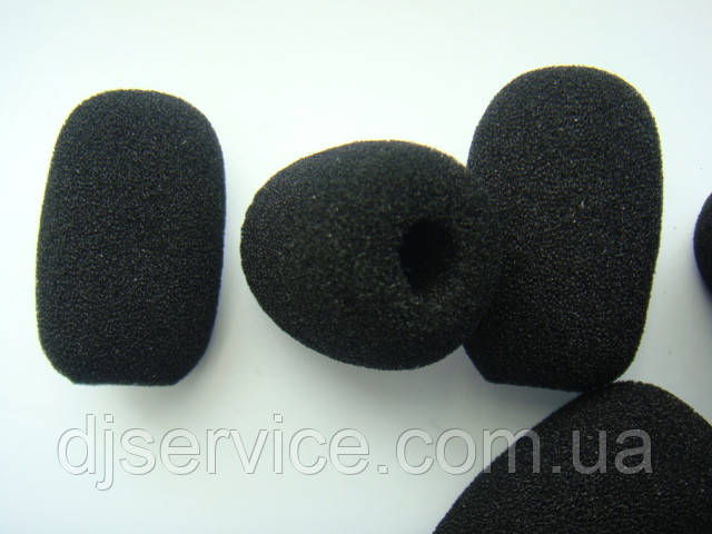 Попфильтр 40x27x9mm (вітрозахист) для петлички, гарнітури, кліпу пластина мікрофона, конференц мікрофону, фото 1