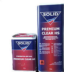 Лак автомобільний Solid Premium Clear HS 5л з затверджувачем 2,5 л