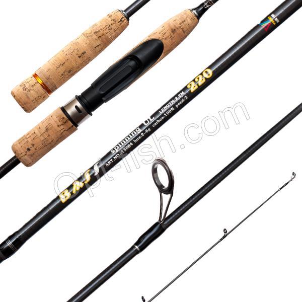 Спінінгове вудлище шт2 Winner Bass Spinning ul No15004 2-6g 2,2 м *, фото 1