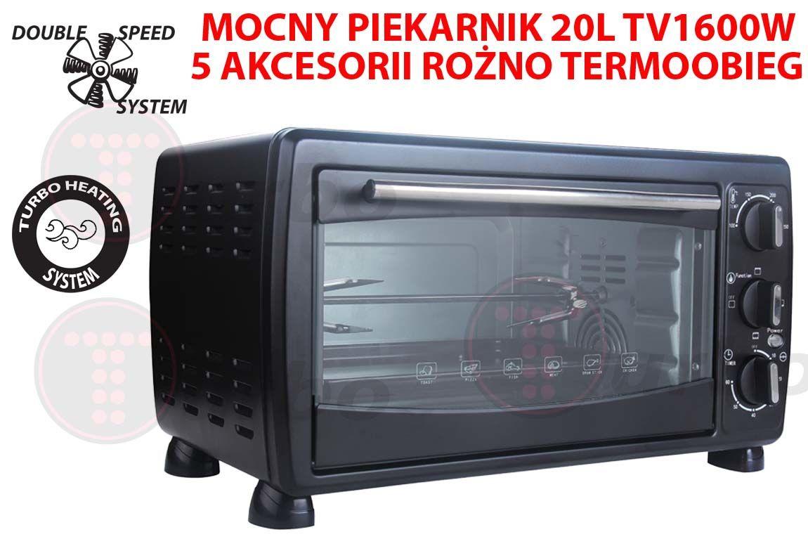 Піч TURBO для випічки з грилем, 20л