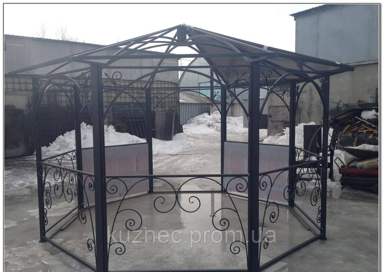 Каркас металлической беседки с коваными элементами., цена 15850 грн ...