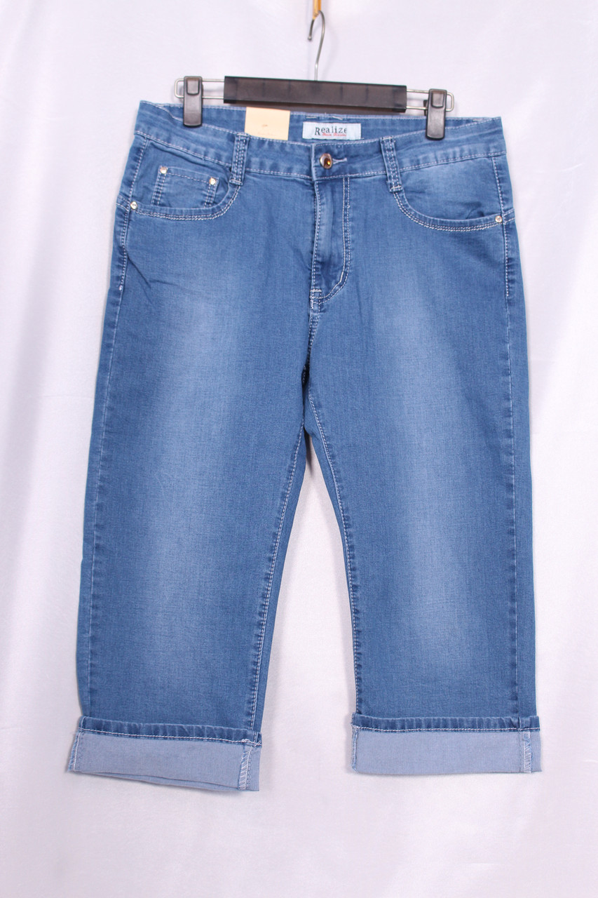 Женские джинсовые капри большого размера - фото 1 - id-p35535843