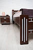 Ліжко дерев'яне Пальміра патина срібло Горіх темний 160х200 см (Мікс-Меблі ТМ), фото 3