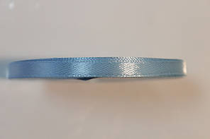 Стрічка атласна 5 мм.Блакитна.1м