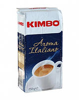 Натуральный итальянский молотый кофе Kimbo Aroma Italiano, 250г, смесь Арабики и Робусты с нежным вкусом