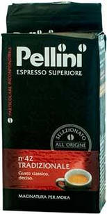 Кава мелена Pellini Espresso №42 в пачці 250 г, Суміш робуста арабіка