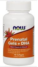 Вітаміни для вагітних Now Foods Prenatal Gels + DHA 90 Softgels