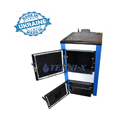 Котел твердопаливний TEHNI-X КОТВ-18-УП тривалого горіння, фото 1