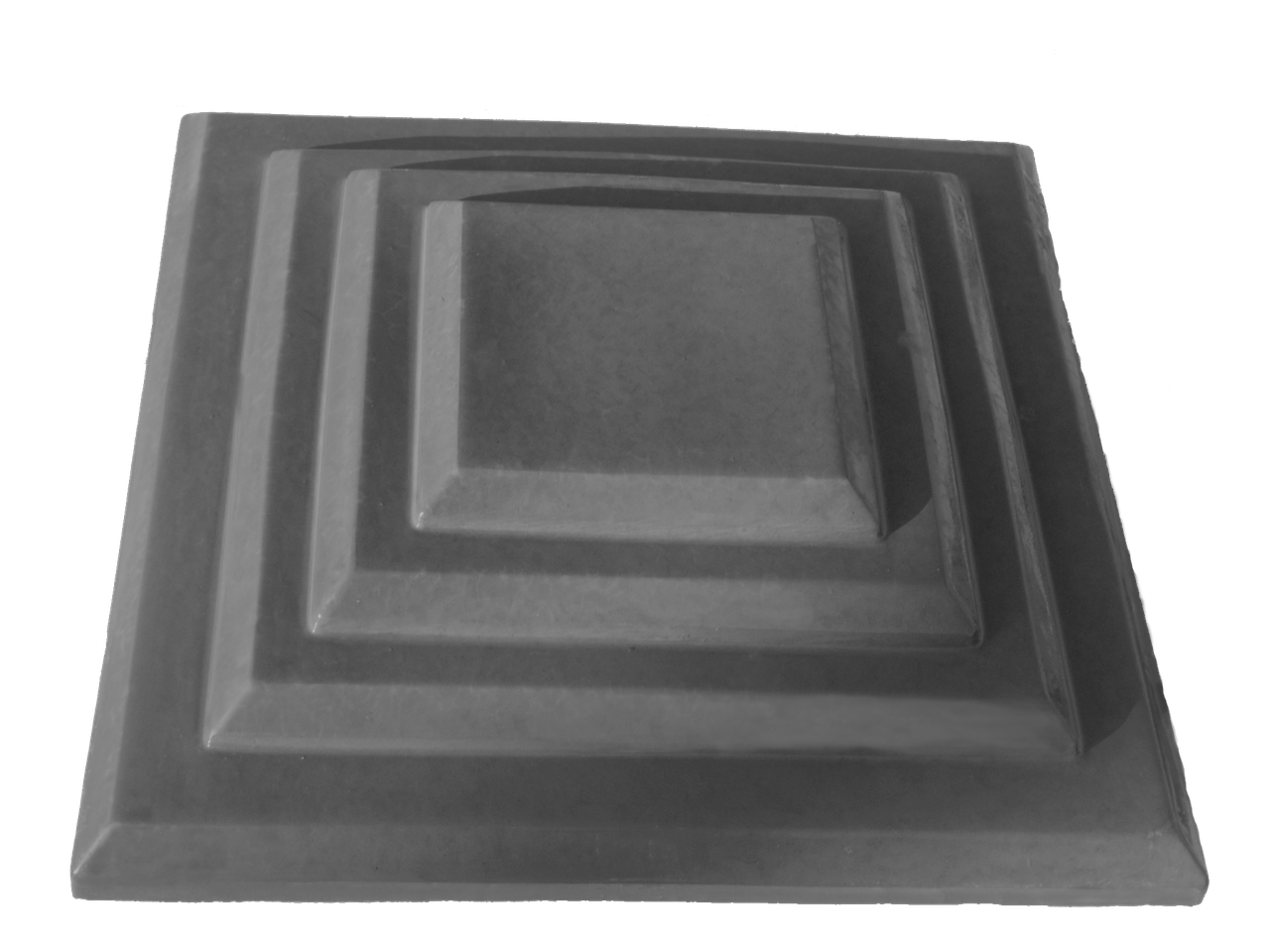 Кришка для забору LAND BRICK "каскад" сіра 400х400 мм