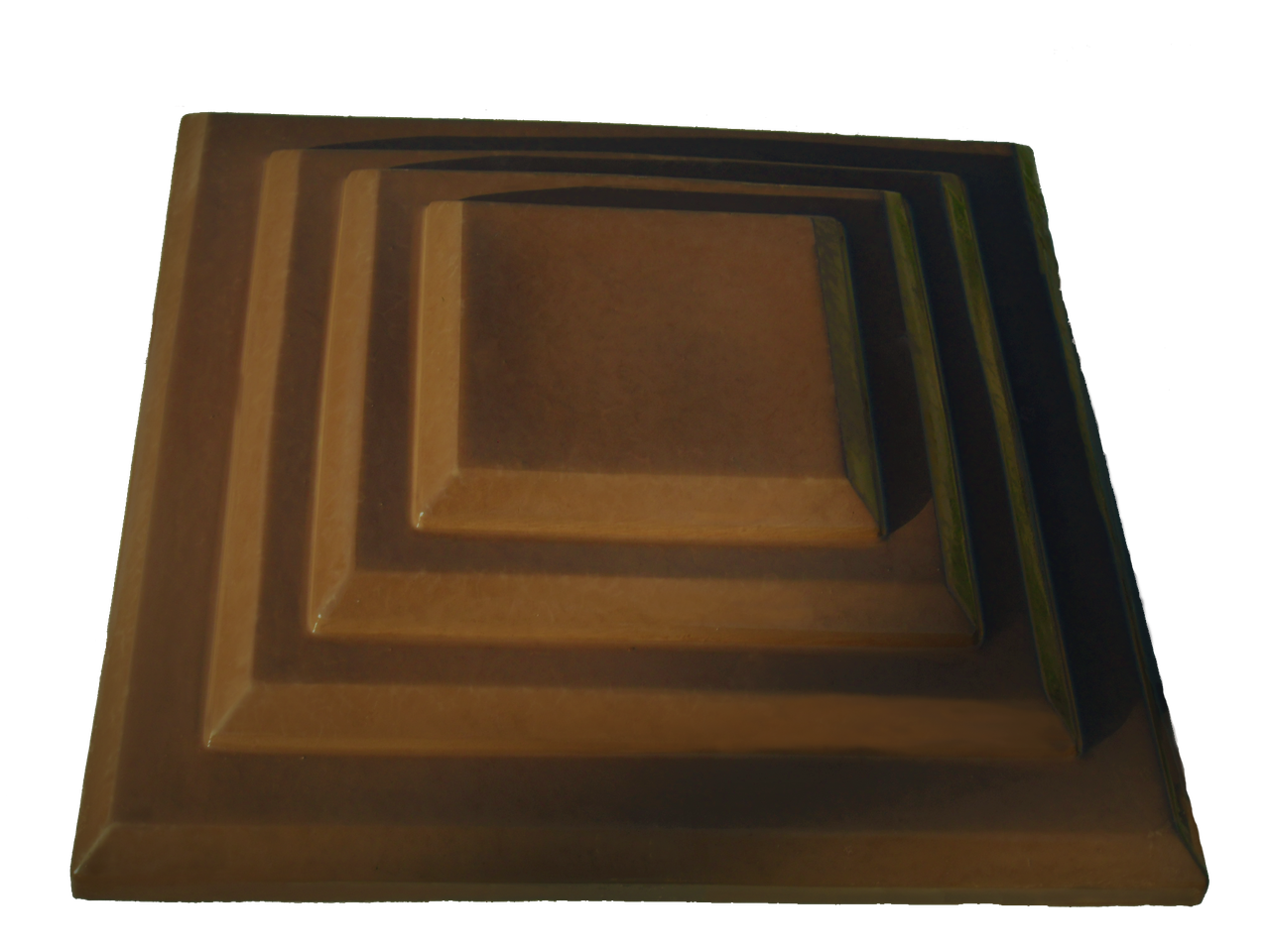 Кришка для забору LAND BRICK "каскад" коричнева 400х400 мм