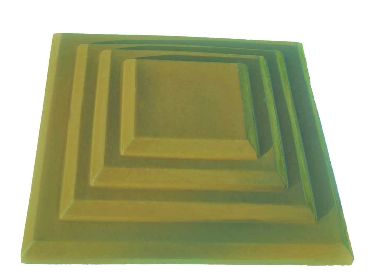 Кришка для забору LAND BRICK "каскад" жовта 400х400 мм