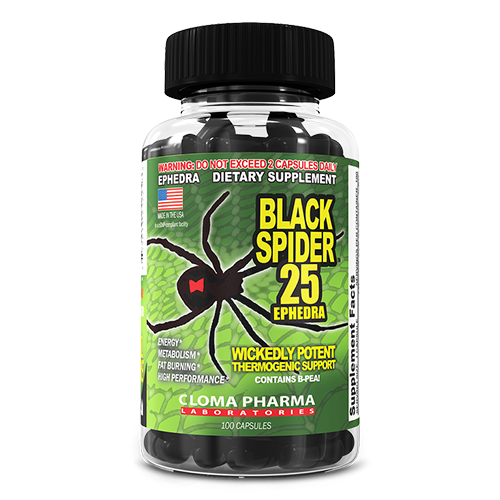 Cloma Pharma Black Spider 100 caps - фото 1 - id-p530940681