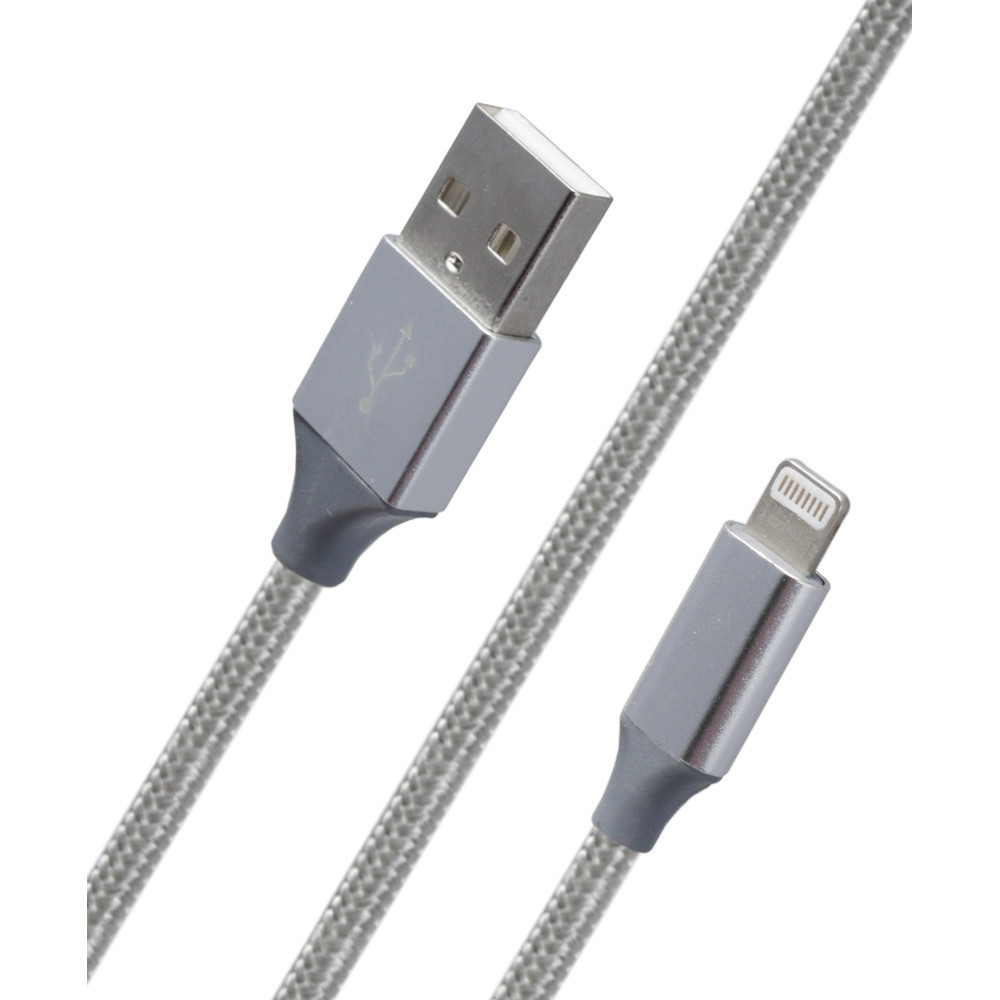 Кабель Lightning 2 А (1 м) Melkco iMee Metallic різнокольоровий, фото 1