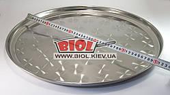 Таця 50 см кругла з неіржавкої сталі