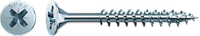 Саморізи Spax, Шліц Pz, неповна різьба, оцинкований, срібний