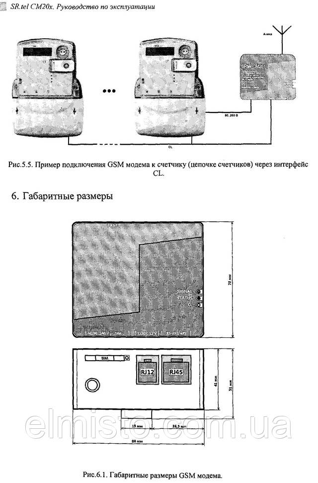 Паспорт модема QUECTEL M95 (модуль SR.tel CM202​)