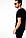 Мужская футболка De Facto черного цвета с рисунком на груди, фото 3