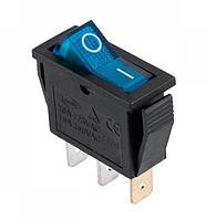 Вимикач KCD101 PRK-0001A клавішний міні (синій)