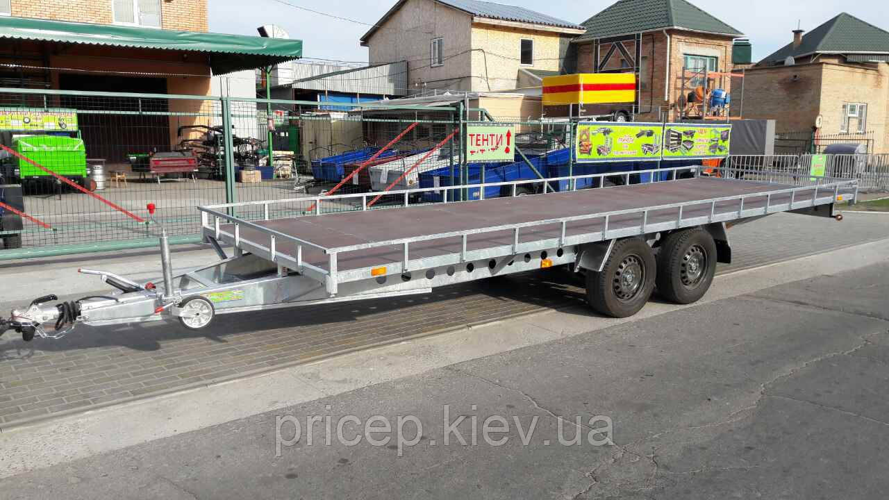 Прицеп пасека 6,4м х 1,9м. Ресора al-ko sprinter 4 листова. Гальма 3,5т.