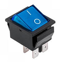 Вимикач IRS-201-1A PRK0006C клавішний широкий Синій