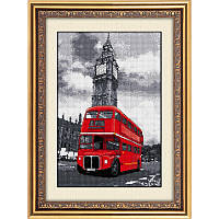 Рисование квадратными камнями Лондонский автобус Dream Art 30024 (25 х 39 см)
