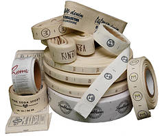 Бавовняні стрічки та етикетки з друком