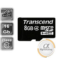 Картка пам'яті microSD 8Gb Transcend class 4 (TS8GUSDC4)