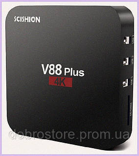 Андроид приставка Сцишион В88 Плюс 2 Гб ОЗУ на 4 USB входа, 2T3E68K885