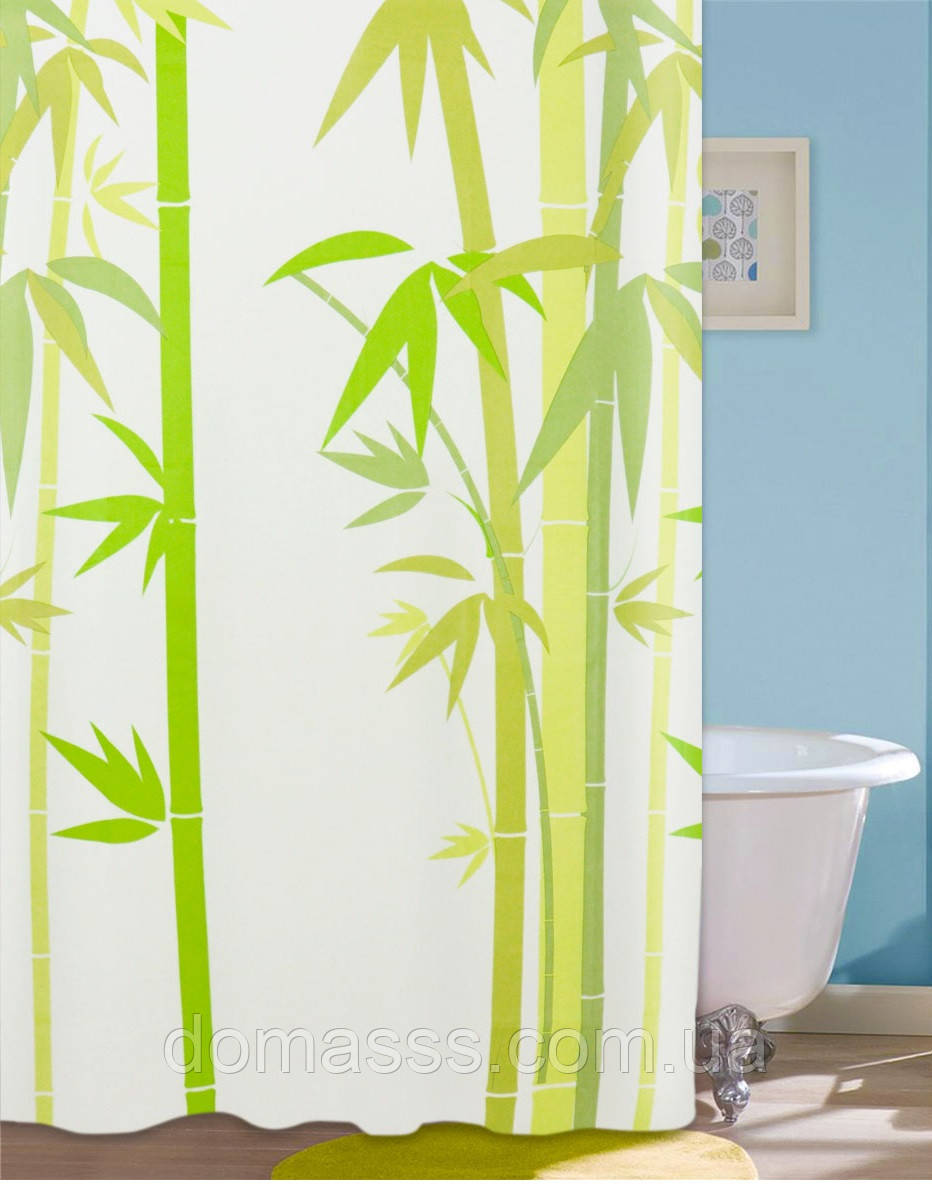 Шторка для душа Green Bamboo (180 х 180 см)