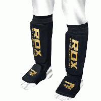 Накладки на ноги с защитой голени хлопок RDX Soft Black M черный