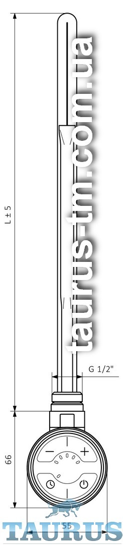 ЭлектроТЭН MOA MS chrome: регулятор 30-65С + таймер 2 ч. +маскировка провода, для полотенцесушителя Польша 1/2 - фото 7 - id-p121259818