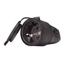 Розетка РА 16-316 (1-місна, євро, каучук) герметична Київ, фото 1