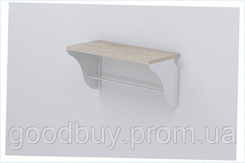 Полка Ferrum-decor 60 см с боковинами из стали 6543A24M2
