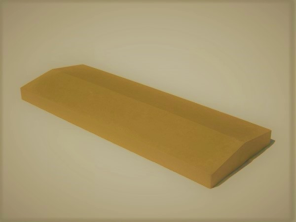 Плита на паркан LAND BRICK жовта 400х1000 мм