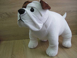 М'яка іграшка собака бульдог ручна робота