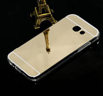 Дзеркальний золотистий силіконовий чохол для Samsung Galaxy A5 2017