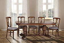 Стіл обідній великий для кухні і вітальні в класичному стилі Барон Мікс меблі, колір горіх, фото 2