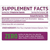 Ресвератрол, Zhou Nutrition, 500 мг, 60 капсул. Зроблено в США., фото 3